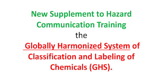 危险传播培训的新补充——全球化学品统一分类和标签制度（GHS）