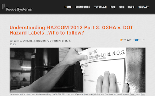 了解2012年第3部分OSHA与DOT危险标签应遵循何人