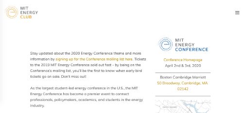 2020麻省理工学院能源大会